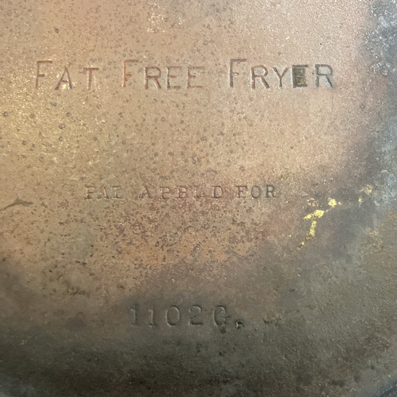 Vintage Wagner Ware Fat Free skillet - Picture 5 of 7